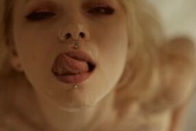 I woke up my neighbor by riding on his dick and made him cum all over my face with my needy mouth