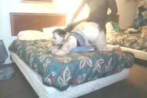 My wife's secret rendezvous with a black friend of hers - rough, good sex, cumshot, big ass, and blowjob!