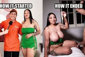 Become A Porn Actress: Big Tits Latina Nervous Quits Her Job After A Steamy Blowjob & Creampie Action!