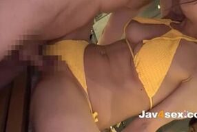 Azusa Misaki gets picked up and drilled hard in uncensored Japanese action!