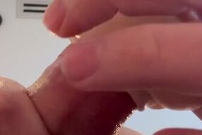 Pocket pussy cum shot (face reveal)