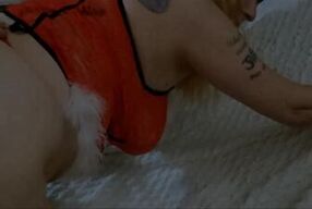 All I Want For Christmas Is a Nice Big Cock - Granny Get's a Good Pounding