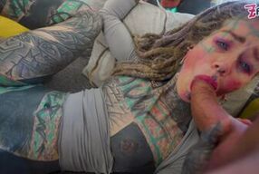 Anuskatzz is back for a crazy DAP with 3 big cocks! Total ANAL DESTRUCTION (Part 4)