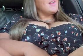 Caught Masturbating in My Car – Stranger Makes Me Squirt & Cum