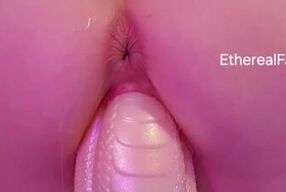 Squating fucking Huge Bad Dragon dildo to MONSTER creampie