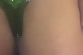 Sister getting feeling with bottle. නංගිට මෝල තදවෙලා බෝතලයක් බස්සනවා.