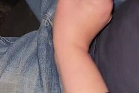 Stepsister jerked me off on the way home