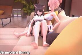 Growth treats (Giantess growth animation)