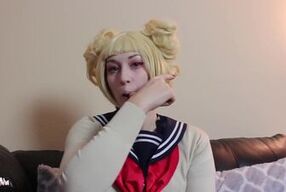 Toga Himiko Cosplay Japanese Candy Eating Haul n Blunt Smoking GFE