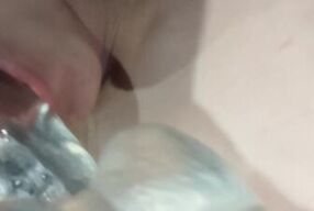 21YO Curvy Girl Fetish Fucks Mouth & Ass with Dildo switching back and forth