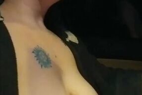 Driving around NAKED and playing with my pussy!! Almost caught!