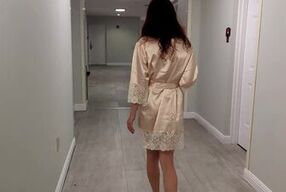 Redhead Wife Flashes Her Body Going For Ice At The Hotel - Pepper Starks