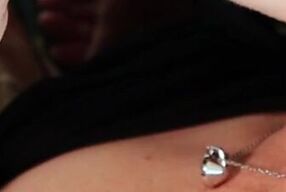 Enjoying her tongue skills