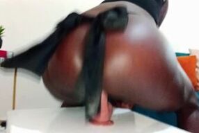 Step sis training her pussy to impress you with riding skills