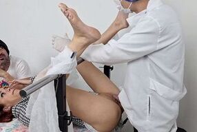 Oh no! Gynecologist sticking his dick in a married woman's ass!