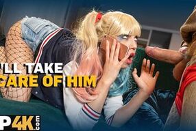 DADDY4K. Harley Quinn saved daddy with a blowjob