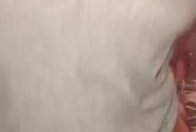 Riding a cock in a sexy tank top