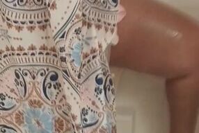 Wife gets caught playing with her pussy in the shower by husband