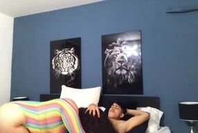 I give my stepbrother's cock a blowjob and he fills me with milk