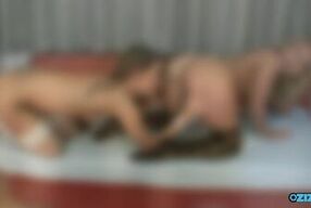 Sexy lesbians eat each other out and finger their pussies before whipping out their dildos and pounding away