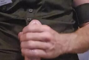 Officer Ed Banger solo masterbating