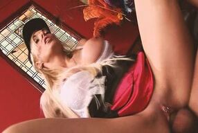 ENJOYABLE BOOBS Scene-4_Blonde big-bootied and big-titted milf Stacey Saran in lingerie fucking hard in the bar