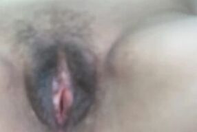 I exhibit my shemale hairy pussy after being penetrated by a huge cock