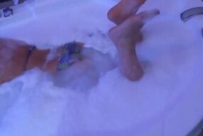 I'm driven crazy with passion by my stepbrother's big cock, I enjoy it in the motel jacuzzi