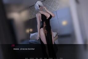 2b tiene sexo con otro hombre porque 9S no la satisface