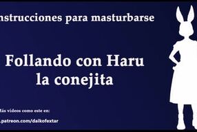 JOI hentai con Haru de Beastars. Con voz española. Furry.