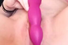Playing with my tight white pussy