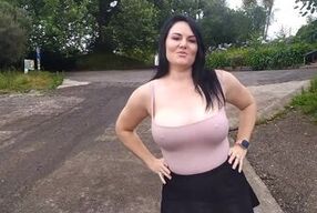 Getting high at the Lake showing off them tits
