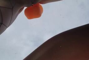Fucking Suction cup dildo on truck window when He rolls the window down - Will make you laugh