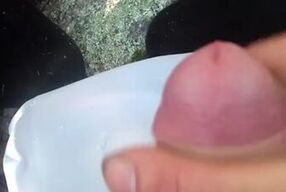 Horny in the woods(thick load) (moaning) (prequel to pissing in the woods)