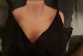 Titfucking my F-cup Kokos Bouncing Titties toy wearin girlfriend's bra