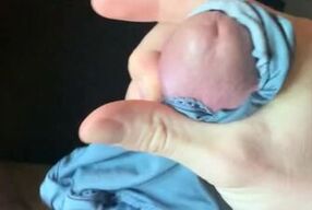 Cum in panties #2 / Every time my gf is over she leaves one of her used panties for me to cum in