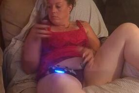Sexy Milf Lifts Up Her Night Gown and Shows Off Her Panties