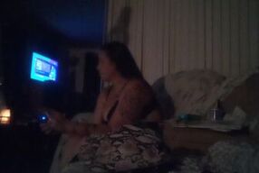 I Let Perverted Roommate Record Me Playing Video Games In My Bra and Panties Playing Video Games