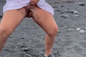 Piss On The Nudist Beach????????